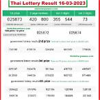 thai lottery result march 16 2023